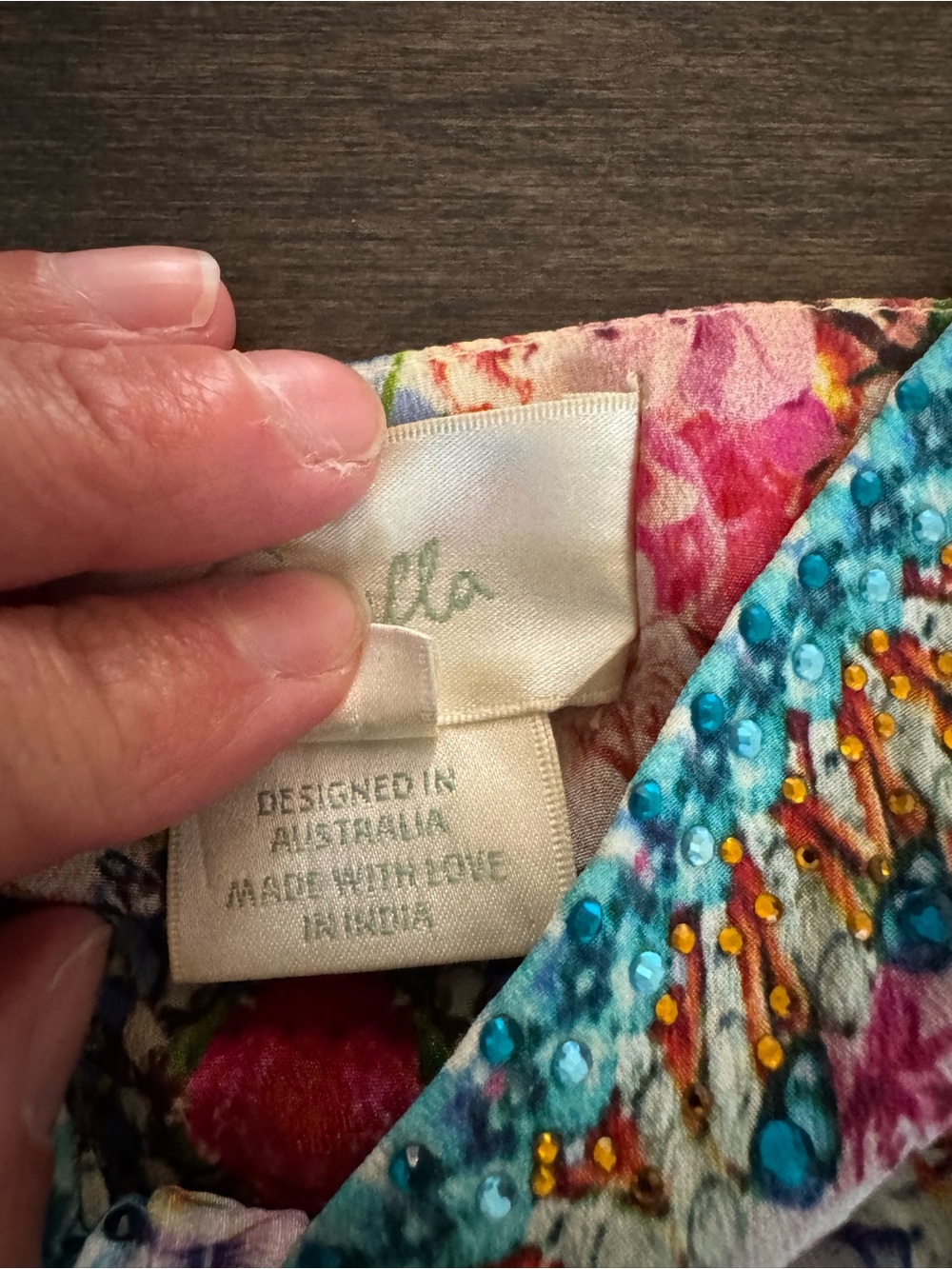 Camilla Multicolor Floral Spaghetti-Strap Dress - Picture 5 of 9